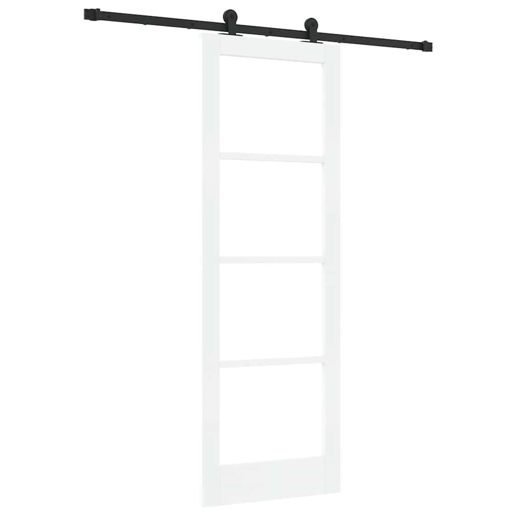 Schiebetür Orkdal Weiß Und Schwarz 73,5 X 211 Cm