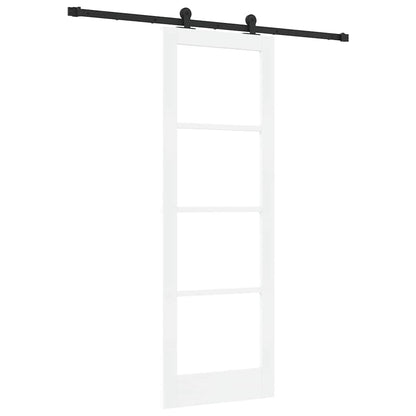 Schiebetür Orkdal Weiß Und Schwarz 73,5 X 211 Cm