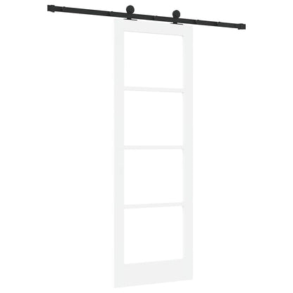 Schiebetür Orkdal Weiß Und Schwarz 73,5 X 211 Cm