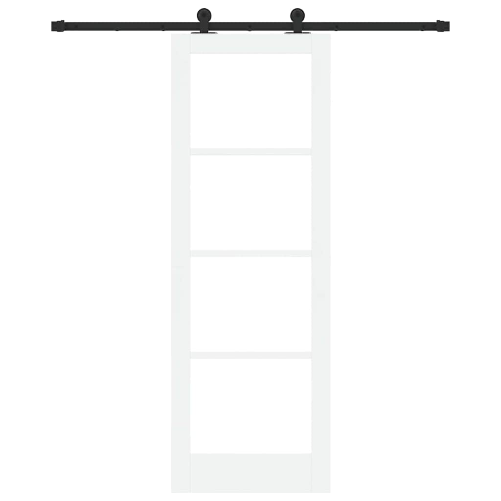 Schiebetür Orkdal Weiß Und Schwarz 73,5 X 211 Cm