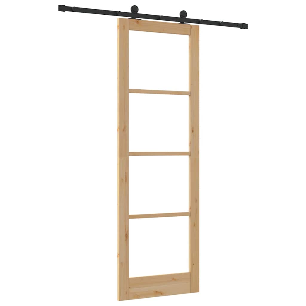 Schiebetür Orkdal Natürlich Und Schwarz 78 X 232 Cm