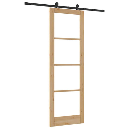 Schiebetür Orkdal Natürlich Und Schwarz 78 X 232 Cm