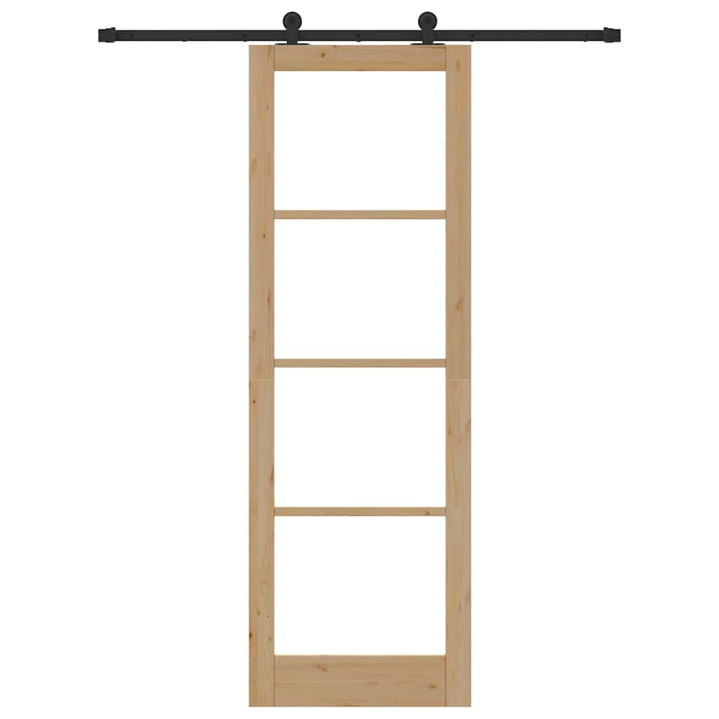 Schiebetür Orkdal Natürlich Und Schwarz 78 X 232 Cm