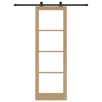 Schiebetür Orkdal Natürlich Und Schwarz 78 X 232 Cm