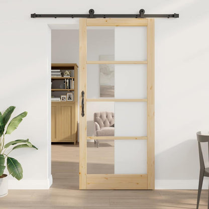 Schiebetür Orkdal Massivholz Kiefer Und Glas