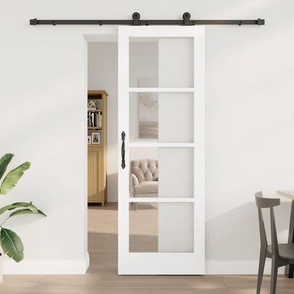 Schiebetür Orkdal Weiß Und Schwarz 73,5 X 211 Cm