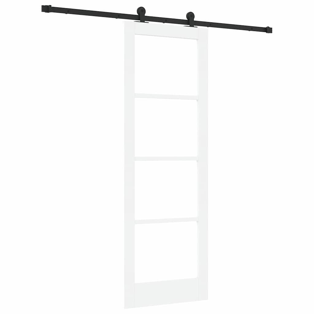 Schiebetür Orkdal Weiß Und Schwarz 73,5 X 211 Cm