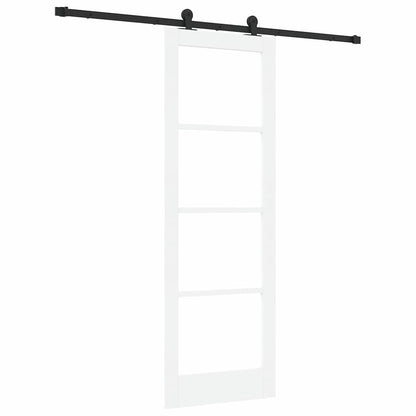 Schiebetür Orkdal Weiß Und Schwarz 73,5 X 211 Cm