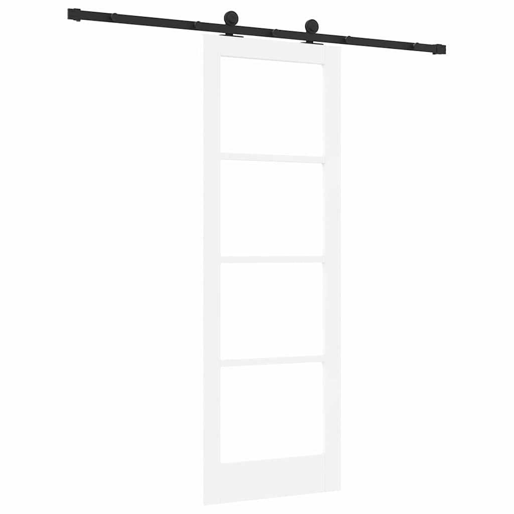 Schiebetür Orkdal Weiß Und Schwarz 73,5 X 211 Cm