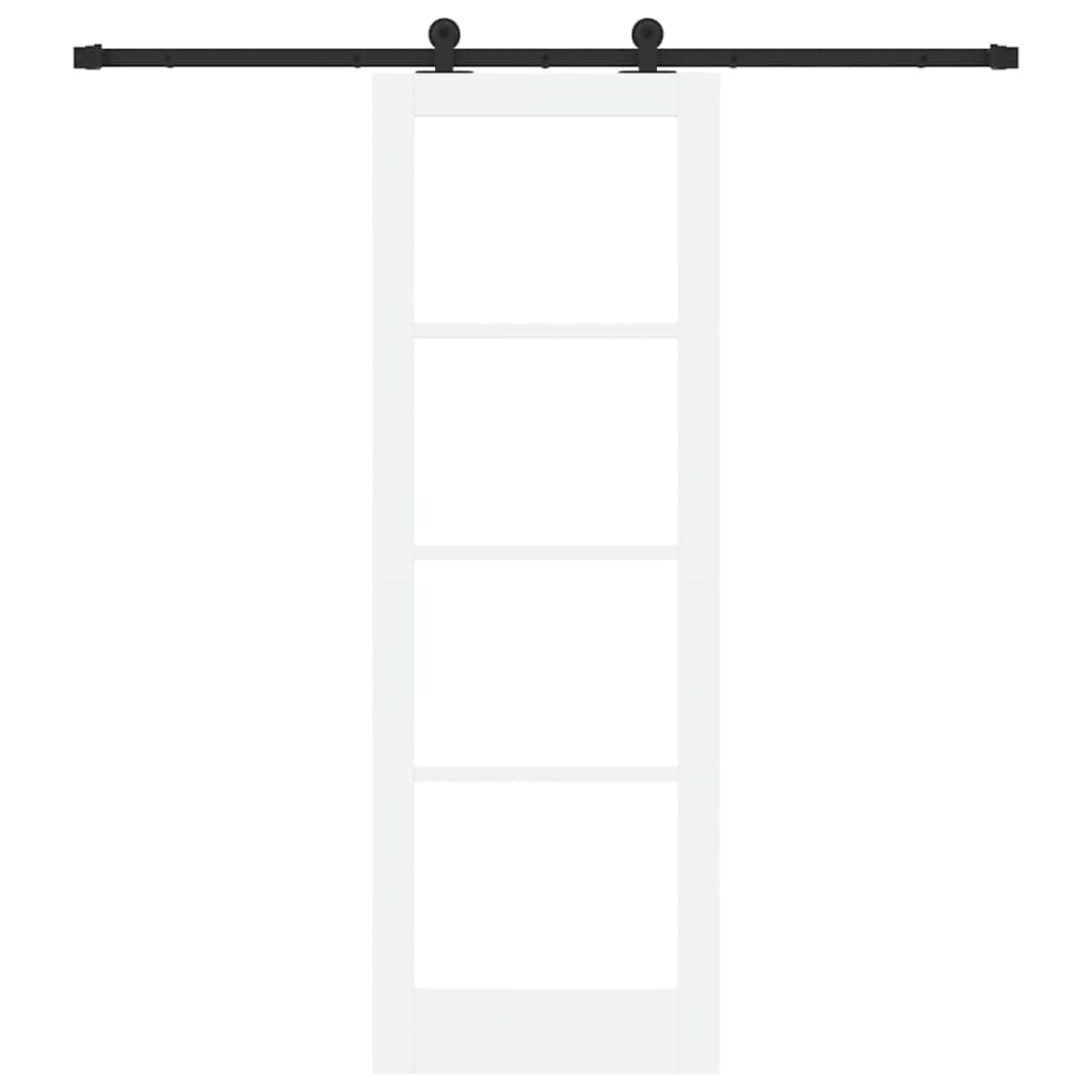Schiebetür Orkdal Weiß Und Schwarz 73,5 X 211 Cm