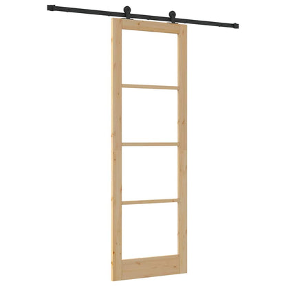 Schiebetür Orkdal Natürlich Und Schwarz 78 X 232 Cm