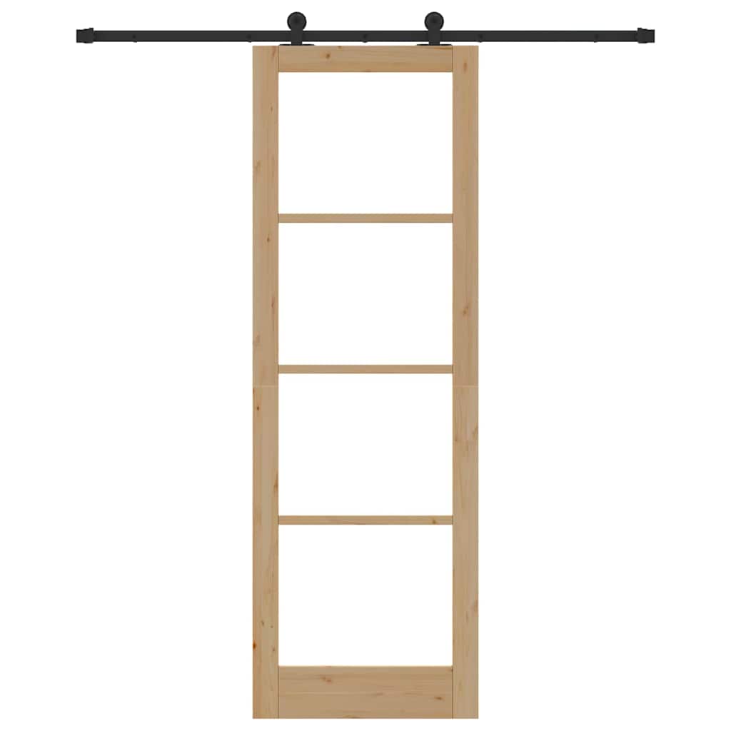 Schiebetür Orkdal Natürlich Und Schwarz 78 X 232 Cm