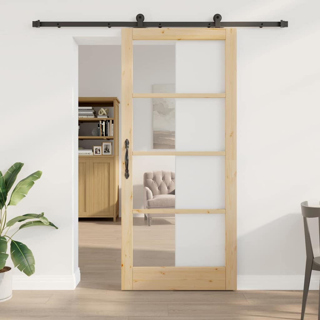 Schiebetür Orkdal Massivholz Kiefer Und Glas