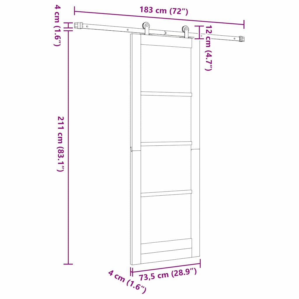 Schiebetür Orkdal Weiß 73,5 X 211 Cm Massivholz Kiefer Und Glas