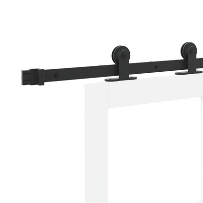 Schiebetür Orkdal Weiß 73,5 X 211 Cm Massivholz Kiefer Und Glas