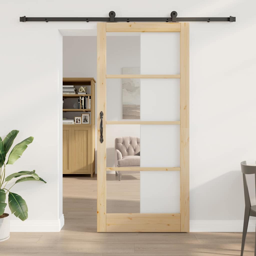 Schiebetür Orkdal Massivholz Kiefer Und Glas