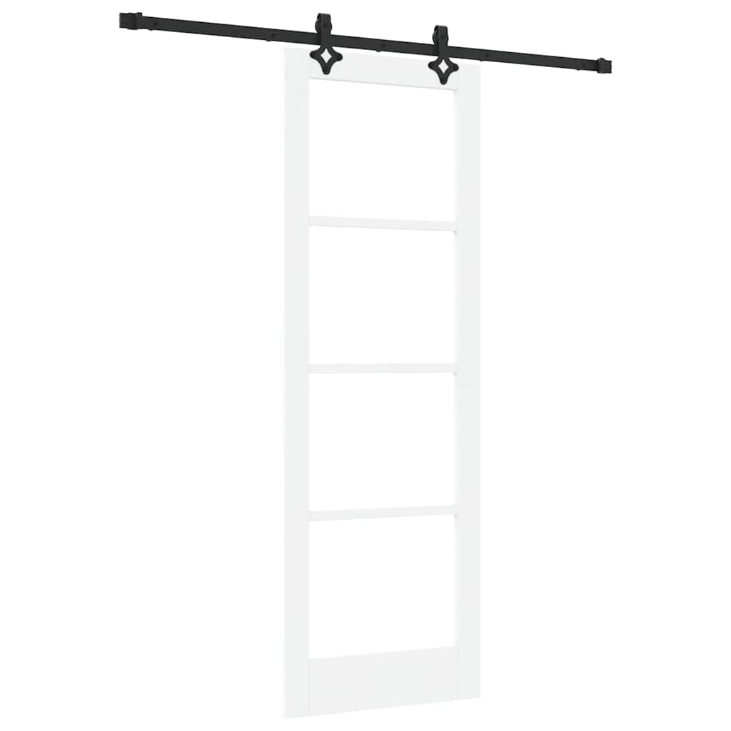 Schiebetür Orkdal Weiß Und Schwarz 73,5 X 211 Cm