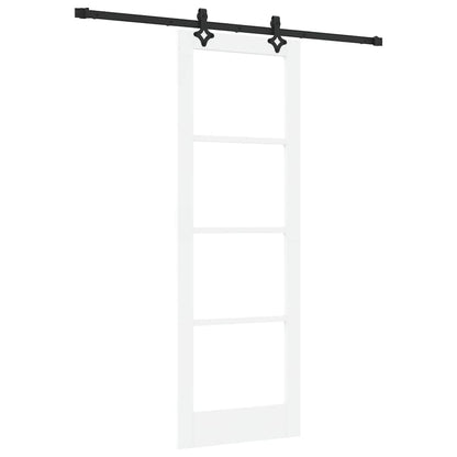 Schiebetür Orkdal Weiß Und Schwarz 73,5 X 211 Cm