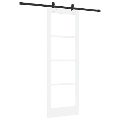 Schiebetür Orkdal Weiß Und Schwarz 73,5 X 211 Cm