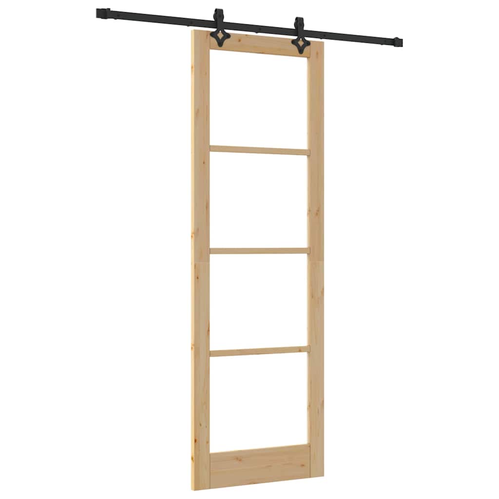 Schiebetür Orkdal Natürlich Und Schwarz 78 X 232 Cm
