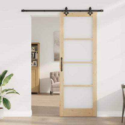 Schiebetür Orkdal Natürlich Und Schwarz 83 X 232 Cm