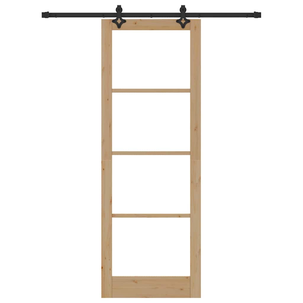 Schiebetür Orkdal Natürlich Und Schwarz 83 X 232 Cm