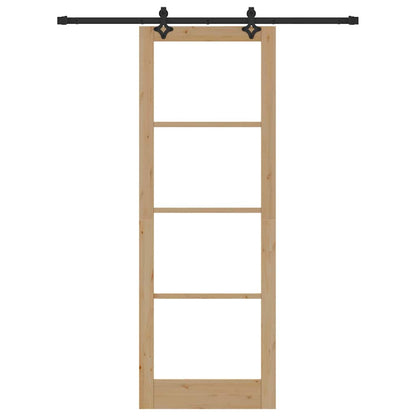 Schiebetür Orkdal Natürlich Und Schwarz 83 X 232 Cm