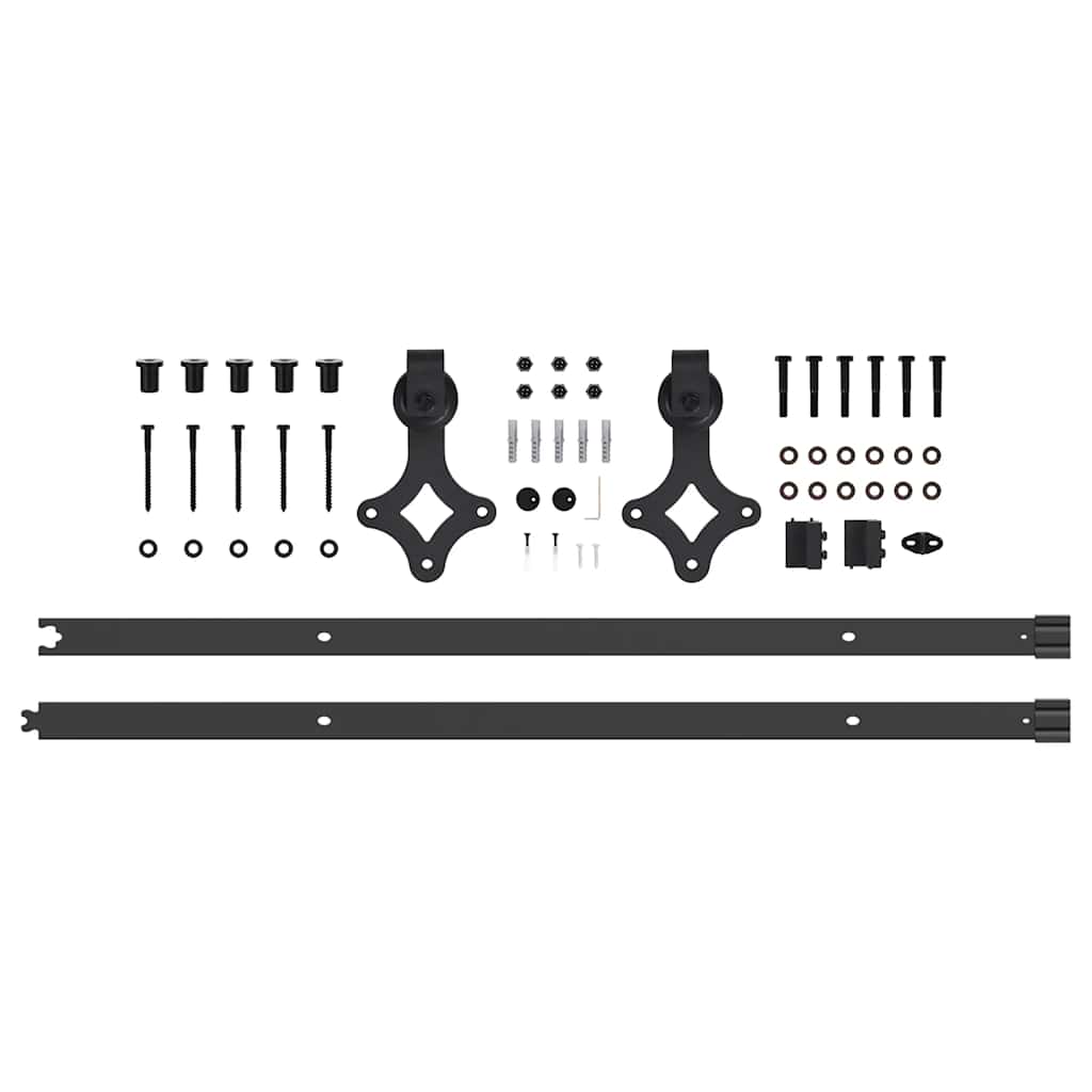Schiebetür Orkdal Weiß Und Schwarz 73,5 X 211 Cm