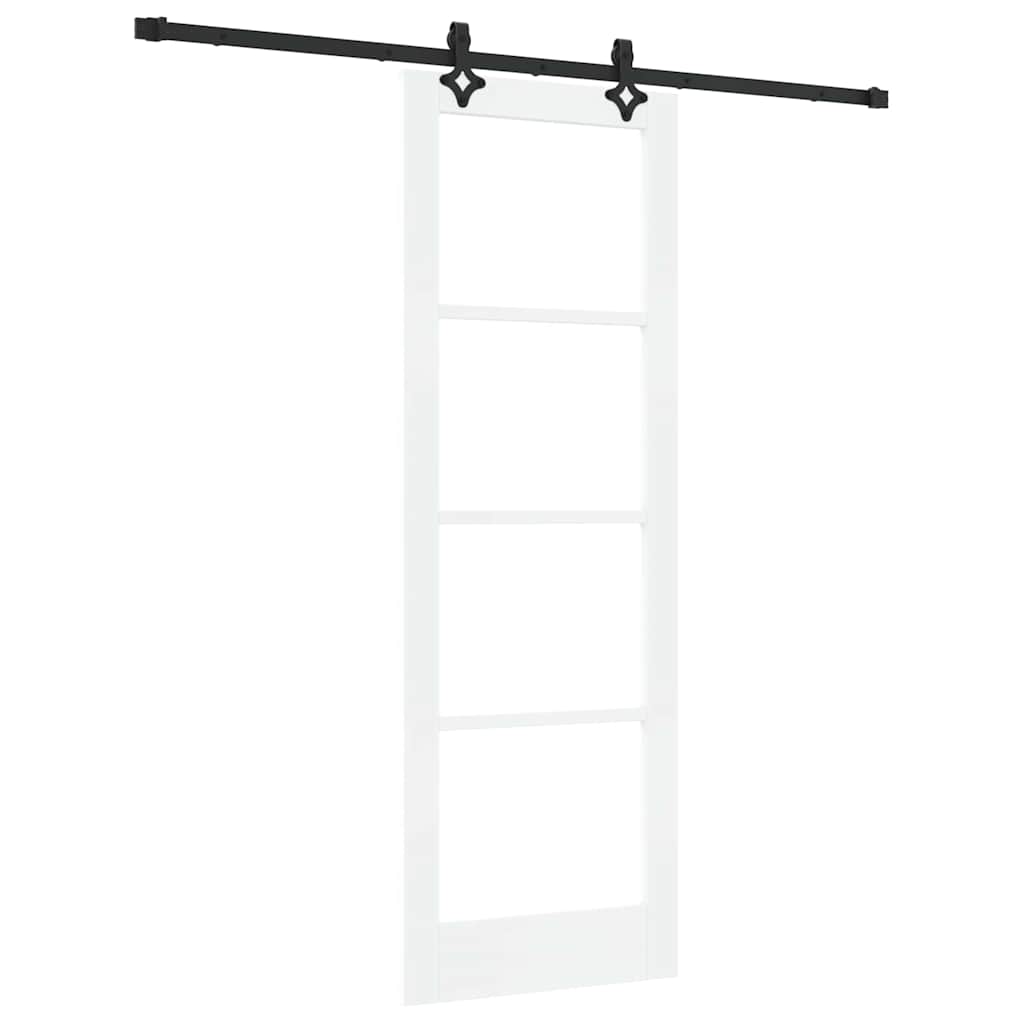 Schiebetür Orkdal Weiß Und Schwarz 73,5 X 211 Cm