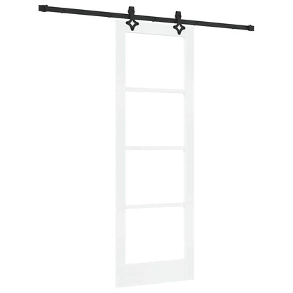 Schiebetür Orkdal Weiß Und Schwarz 73,5 X 211 Cm