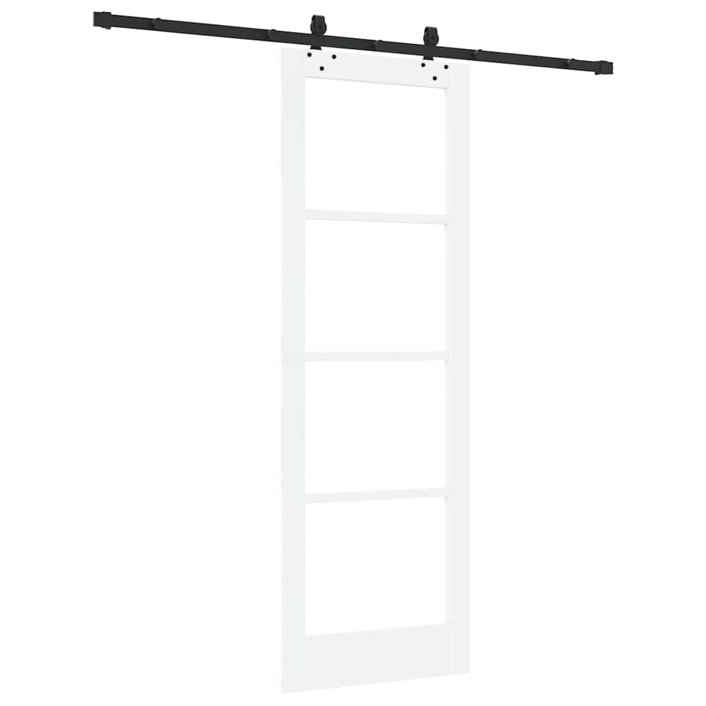 Schiebetür Orkdal Weiß Und Schwarz 73,5 X 211 Cm