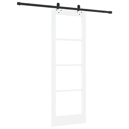 Schiebetür Orkdal Weiß Und Schwarz 73,5 X 211 Cm