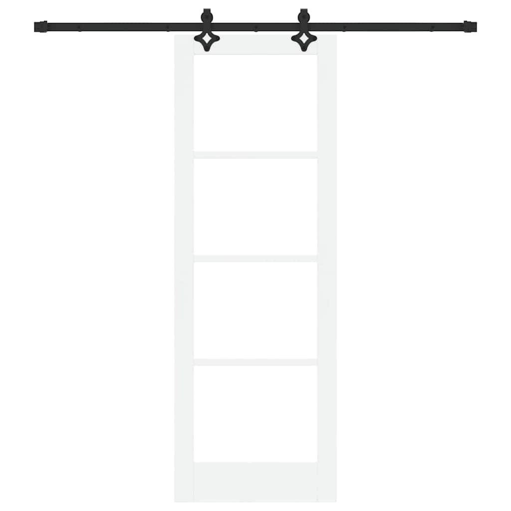 Schiebetür Orkdal Weiß Und Schwarz 73,5 X 211 Cm