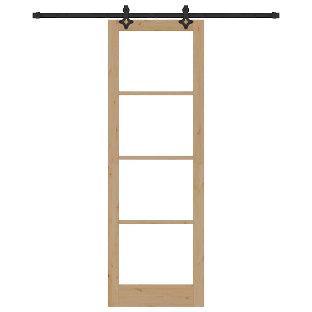Schiebetür Orkdal Natürlich Und Schwarz 78 X 232 Cm