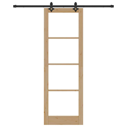 Schiebetür Orkdal Natürlich Und Schwarz 78 X 232 Cm