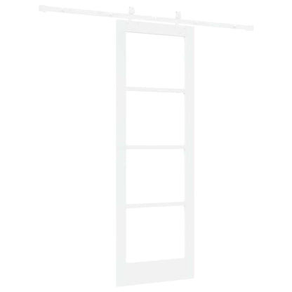 Schiebetür Weiß 73,5 X 211 Cm Massivholz Kiefer Und Glas