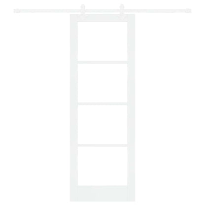 Schiebetür Weiß 73,5 X 211 Cm Massivholz Kiefer Und Glas