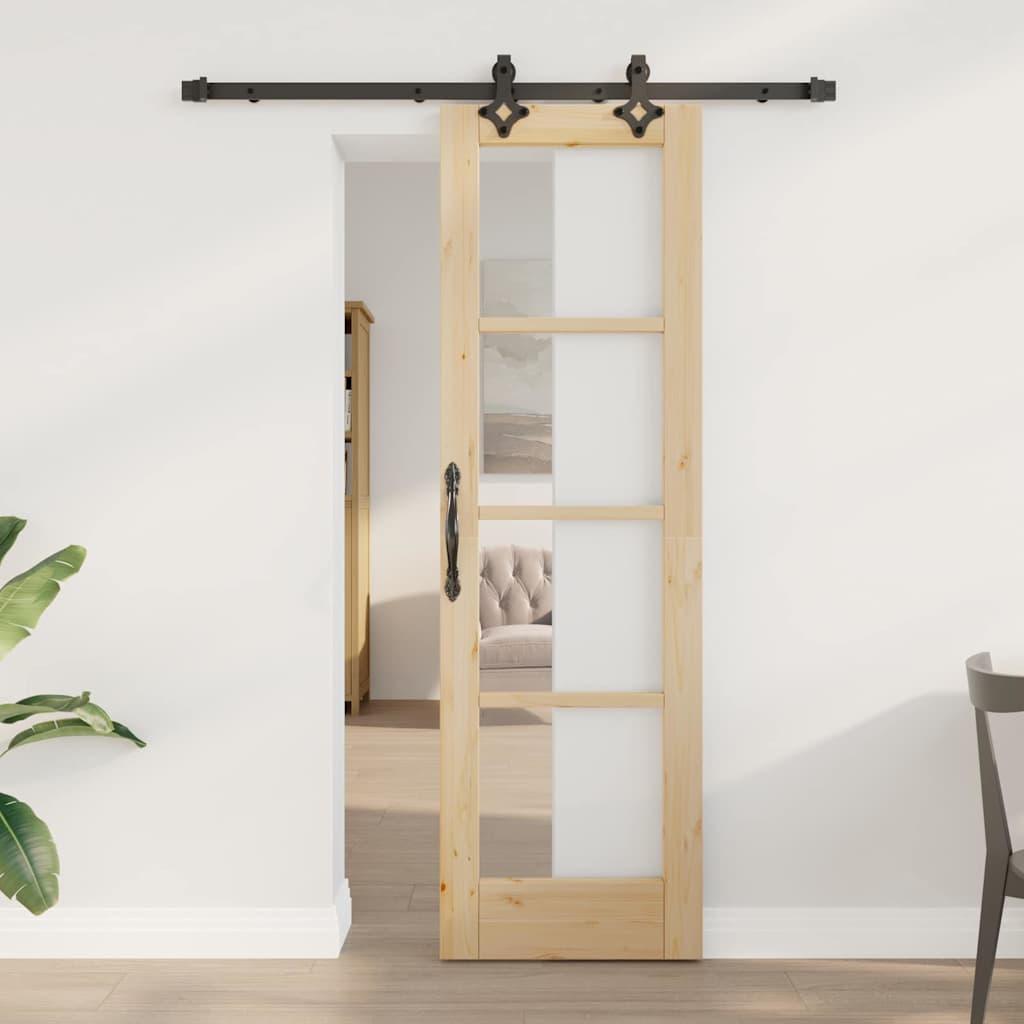 Schiebetür Weiß Massivholz Kiefer Und Glas