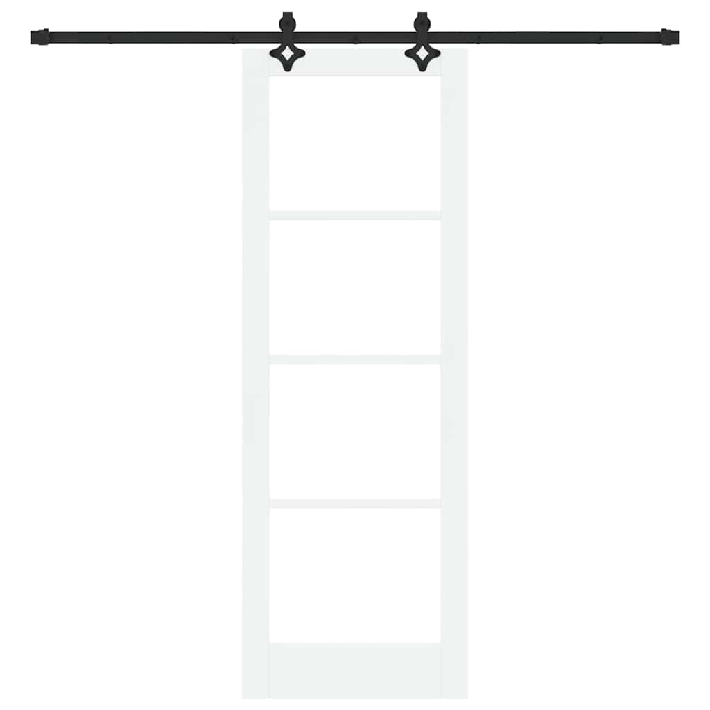 Schiebetür Weiß 73,5 X 211 Cm Massivholz Kiefer Und Glas