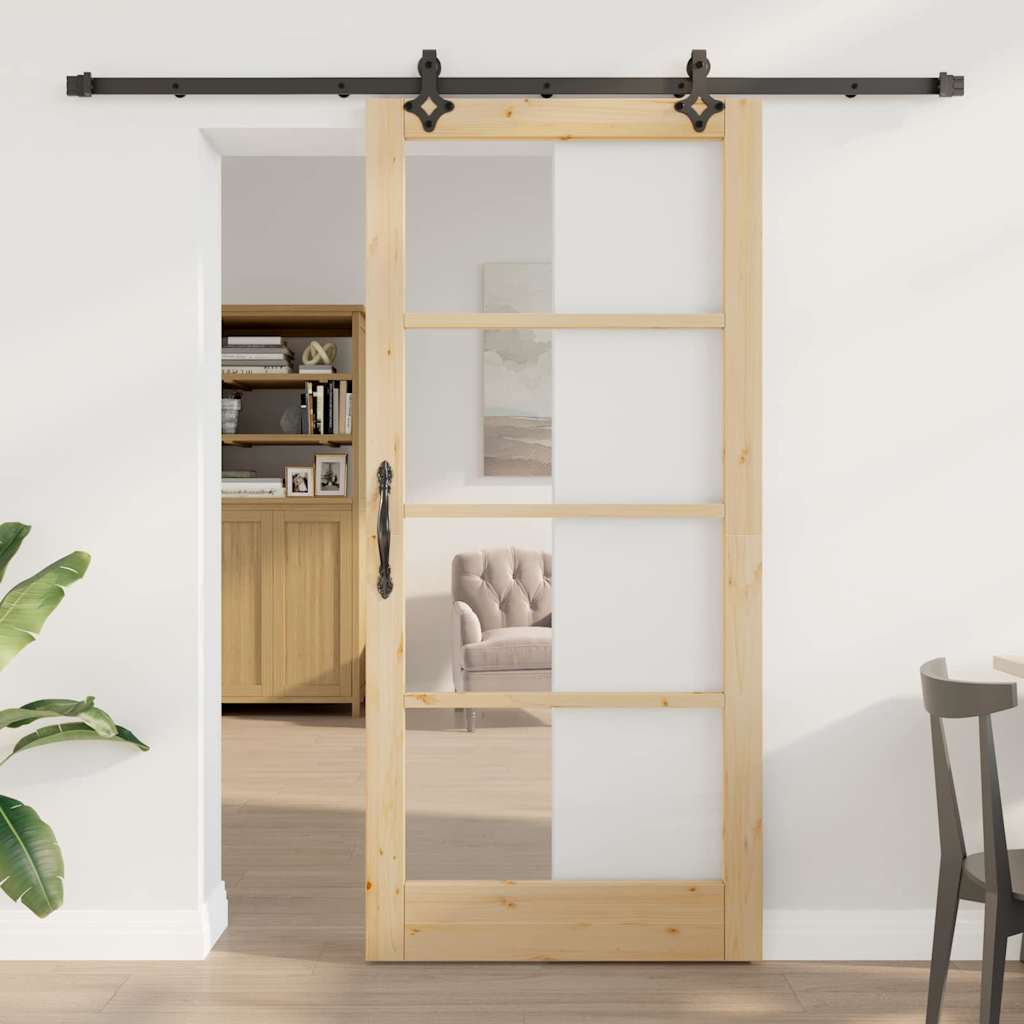 Schiebetür Weiß Massivholz Kiefer Und Glas
