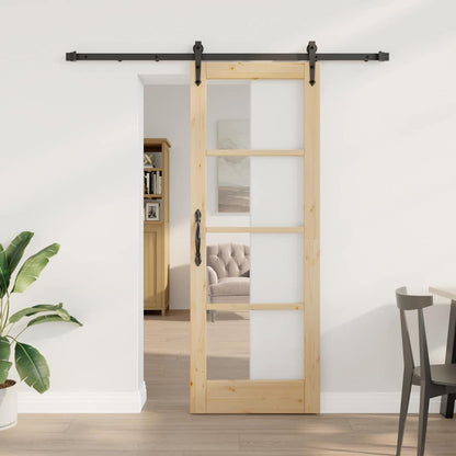 Schiebetür Massivholz Kiefer Und Glas