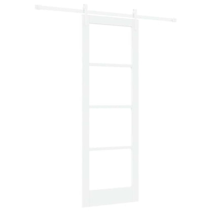 Schiebetür Weiß 73,5 X 211 Cm Massivholz Kiefer Und Glas