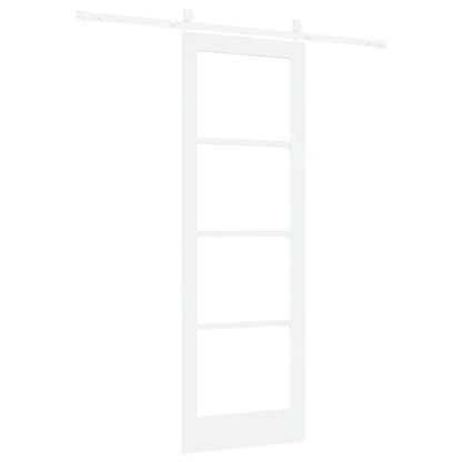 Schiebetür Weiß 73,5 X 211 Cm Massivholz Kiefer Und Glas