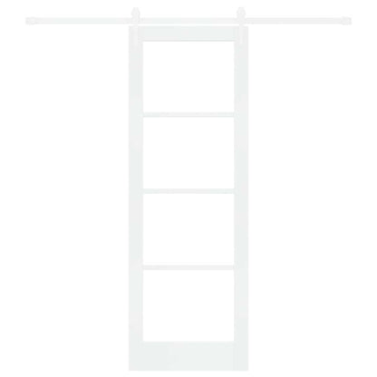 Schiebetür Weiß 73,5 X 211 Cm Massivholz Kiefer Und Glas