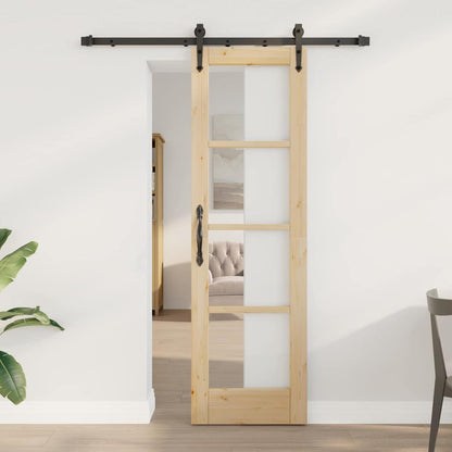 Schiebetür Orkdal Weiß Massivholz Kiefer Und Glas
