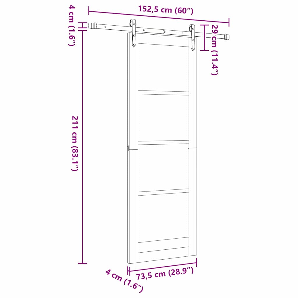 Schiebetür Orkdal Weiß 73,5 X 211 Cm Massivholz Kiefer Und Glas