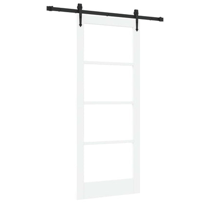 Schiebetür Orkdal Weiß Massivholz Kiefer Und Glas