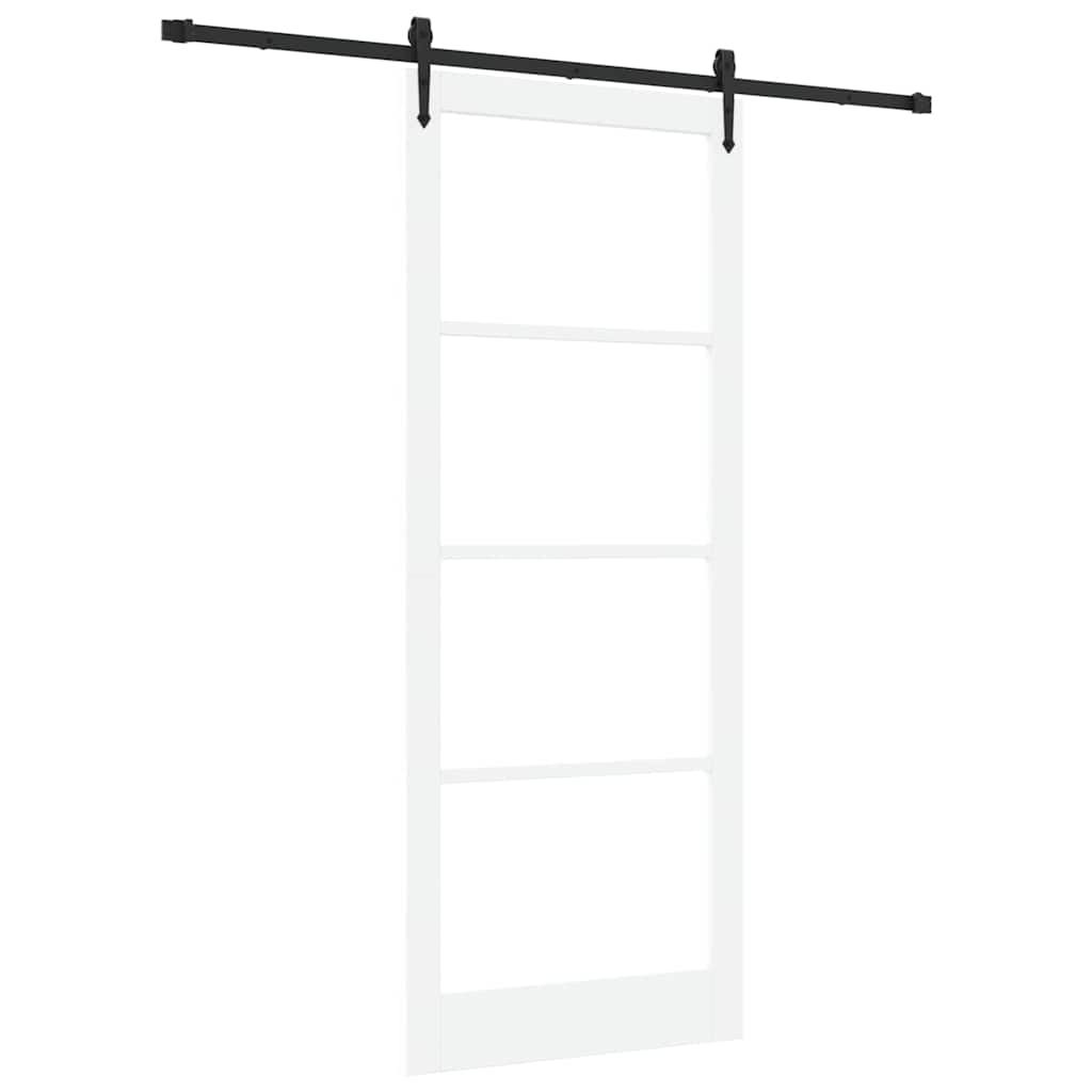Schiebetür Orkdal Weiß Massivholz Kiefer Und Glas