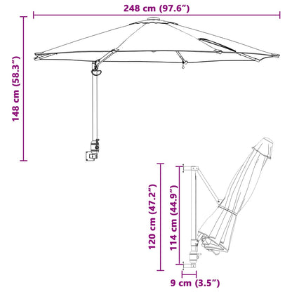 Garten-Sonnenschirm 248 X 248 X 148 Cm