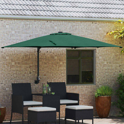 Garten-Sonnenschirm 248,5 X 247,5 X 160 Cm Polyester Und Stahl